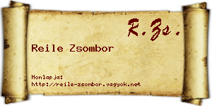 Reile Zsombor névjegykártya